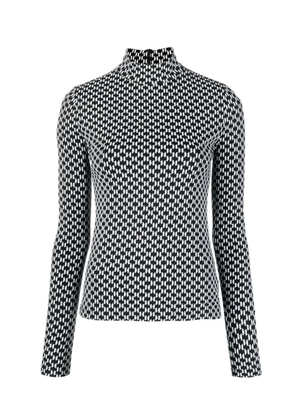 Karl Lagerfeld
monogram-print long-sleeve top. Size S